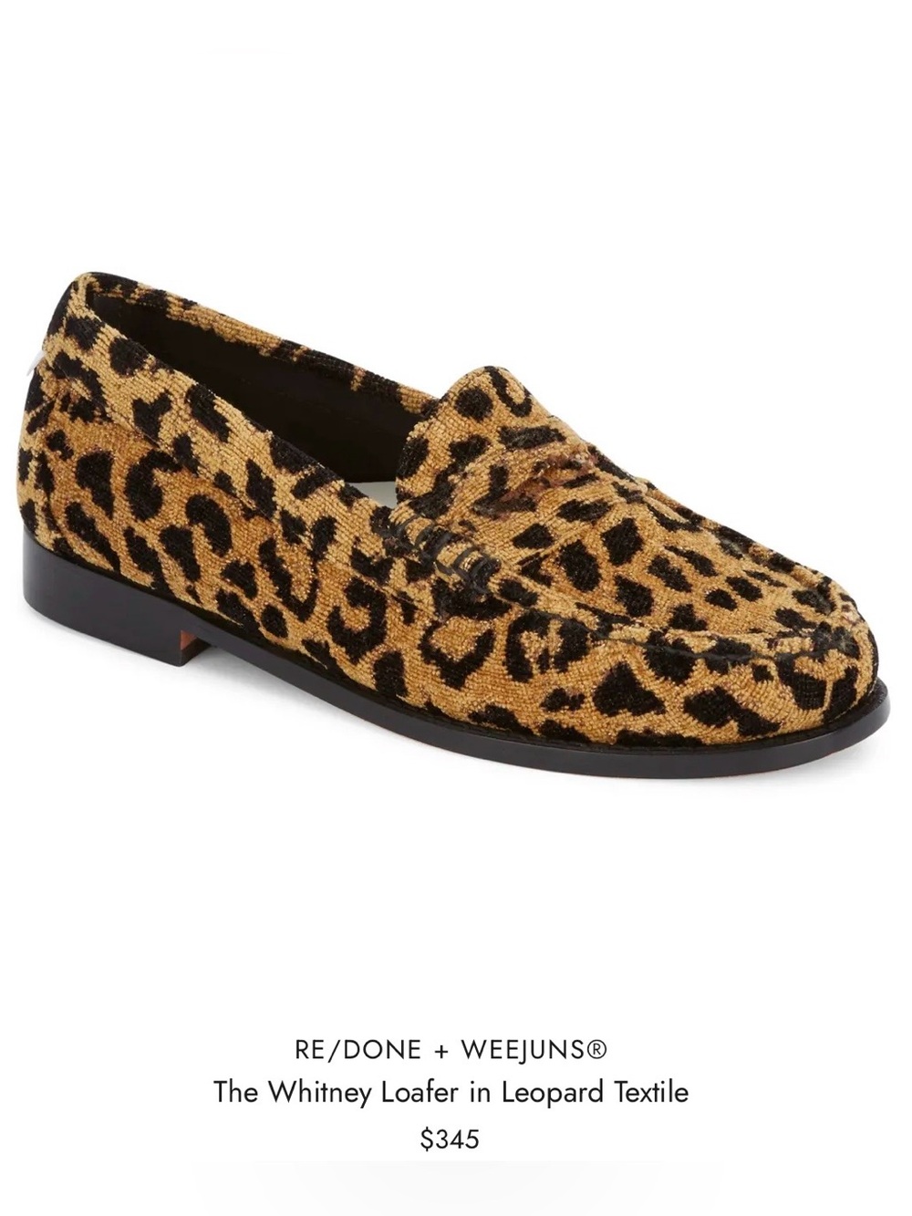 Re / Done LEOPARD Animal PRINT LOAFERS Leather Sole 40 (US Size 9.5 to 10) - Picture 2 of 11